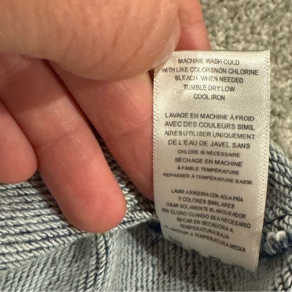 Good American Cropped Navvy Cotton Crewneck Sweatshirt Size Medium, Like New EUC - Picture 7 of 7